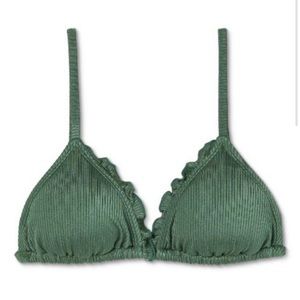 NWT- Target Green Bikini Top